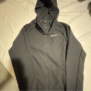 Nike Black windbreaker jacket zip up size XL